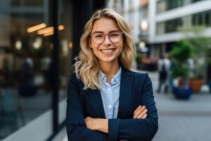 Woman in business attire